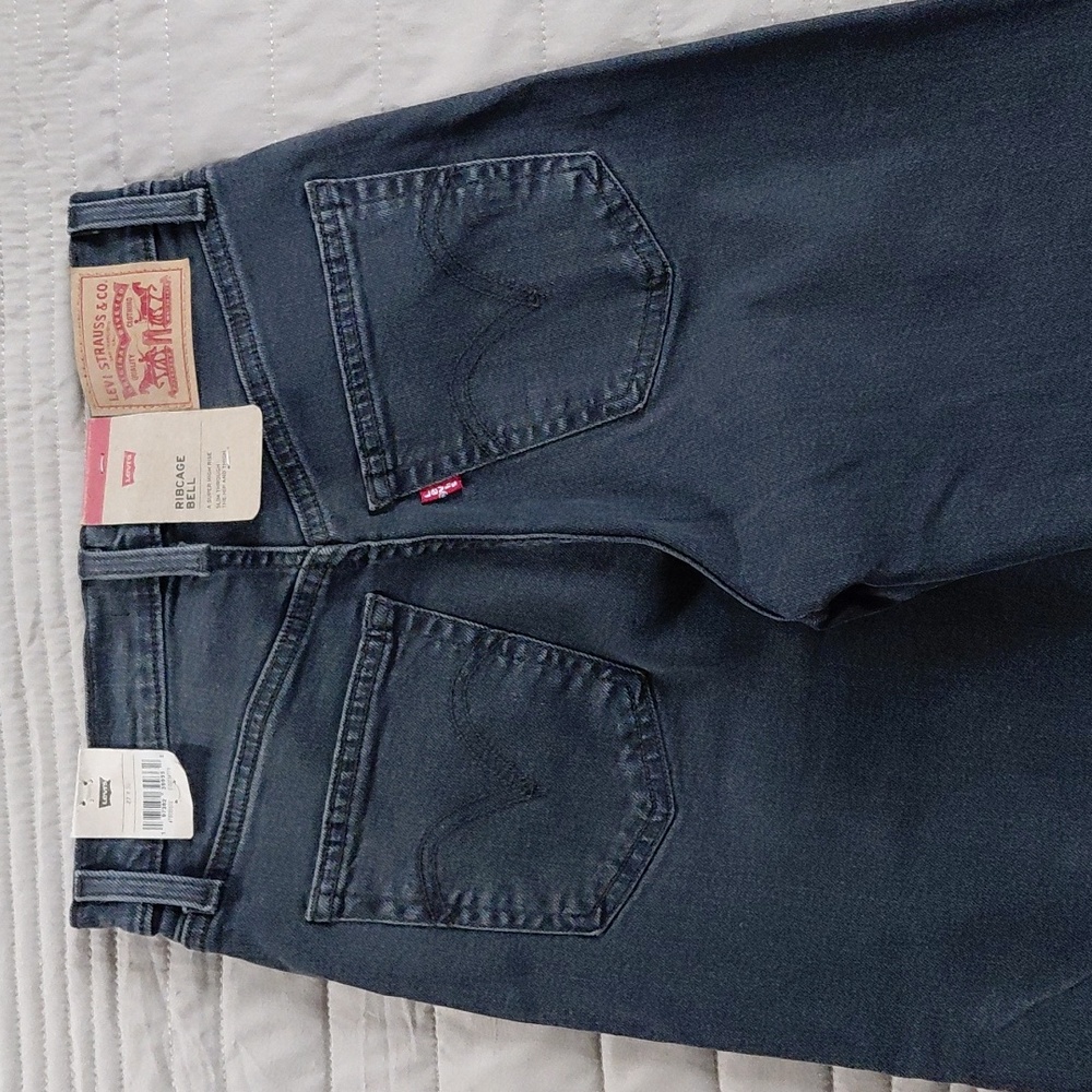 Levi's Ribcage Bell Cut And Dry No Dest Sz 27 Nwt - Picture 6 of 14